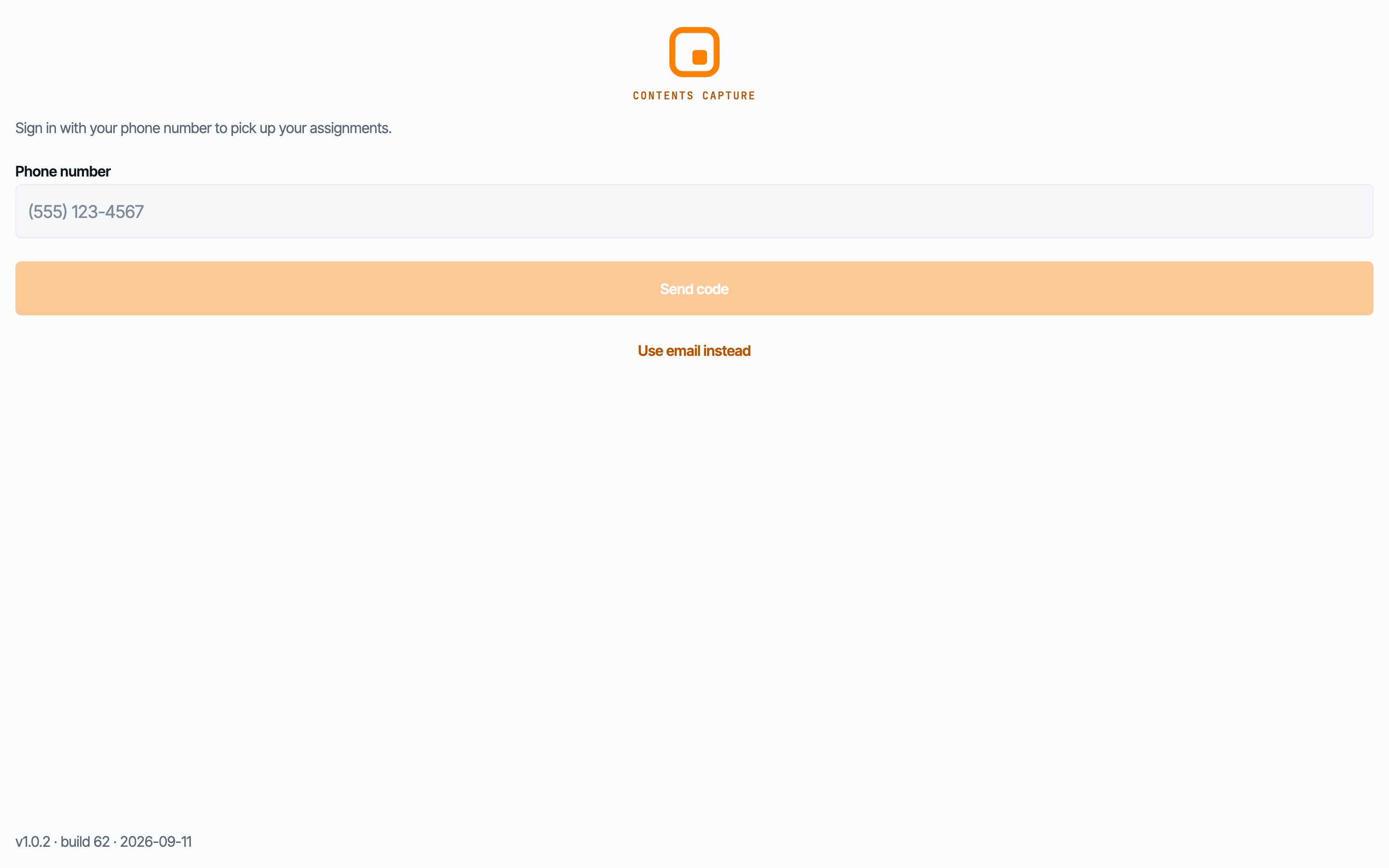 Contents Capture admin console sign in